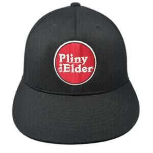 210 Fitted Baseball Cap Black Red White 7 1/4 Pliny the Elder Beer Hop hat